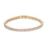 Bracelet carré tennis | or