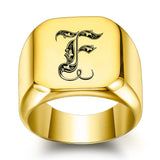 Bague classique Noble initiale | or