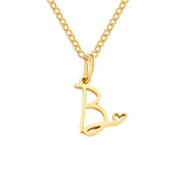 Collier cœur initiale | or