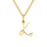 Collier cœur initiale | or
