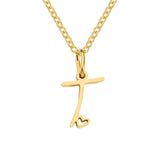 Collier cœur initiale | or