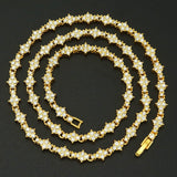 Collier classique grappe tennis | or