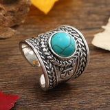 Bague Ravik pierre ouvert | or blanc