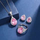 Ensemble Aria goutte rose | or blanc