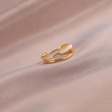 Bague Sahira multirang vague | or