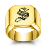Bague classique Noble initiale | or