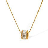 Collier Elyna Polished Barrel | or