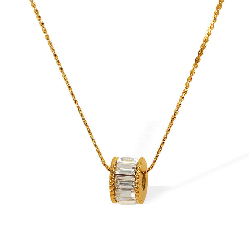 Collier Elyna Polished Barrel | or