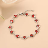 Bracelet Ophelyra Garnetelle | or blanc