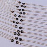 Collier Monette initiale | or