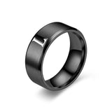 Bague Obsidian initiale | noir finish
