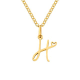 Collier cœur initiale | or