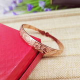 Bracelet Dahlia rose cuivre