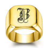 Bague classique Noble initiale | or