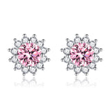 Boucles ensoleillé Muse rose | or blanc