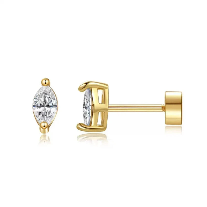 Puces Pear taille | or