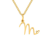 Collier cœur initiale | or