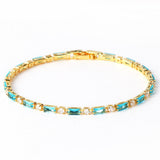 Bracelet naturel turquoise pierre | or