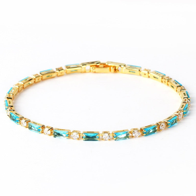 Bracelet naturel turquoise pierre | or