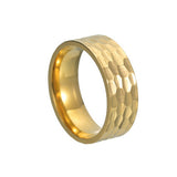Bague Varek Hammered anneau | or blanc
