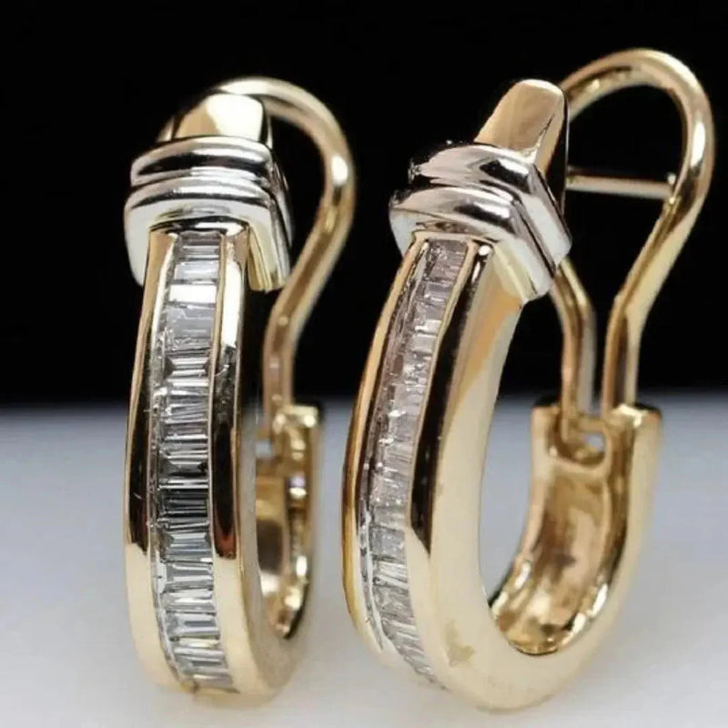 Créoles vintage cristal | or