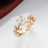 Bague élégant liane or | or
