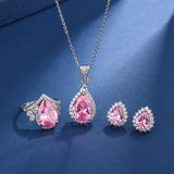 Ensemble Aria goutte rose | or blanc