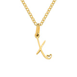 Collier cœur initiale | or