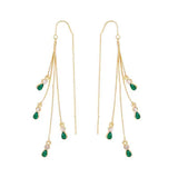 Boucles Calista Moreau Tassel | or