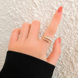 Bague Sahira multirang vague | or