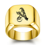 Bague classique Noble initiale | or