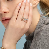 Bague Isla Marina | or blanc