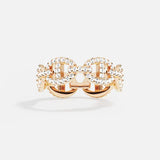 Bague Isla Marina | or blanc