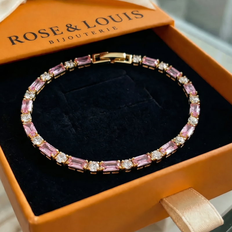 Bracelet Peony Spark tennis | or
