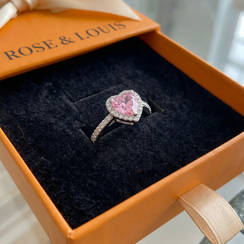 Bague Rosekiss cœur | or blanc