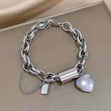 Bracelet Heartened massif | or