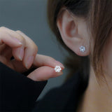 Boucles Camille | or blanc