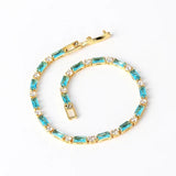 Bracelet naturel turquoise pierre | or