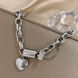 Bracelet Heartened massif | or