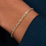 Bracelet torsadé chaîne | or