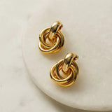 Boucles audacieux entrelacé | or blanc