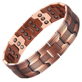 Bracelet Ribbed Mosaic cuivre