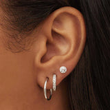 Boucles Noémie Sorel | or blanc