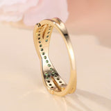 Bague émeraude mouvement | or