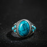 Bague Nomad bleu pierre | or blanc