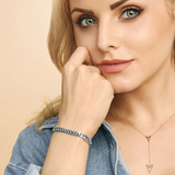 Bracelet Estate cubain | or blanc