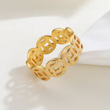 Bague Ella classique Pattern | or
