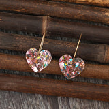 Boucles pendantes Sugarplum cœur | or