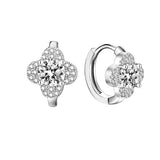 Boucles trèfle | or blanc