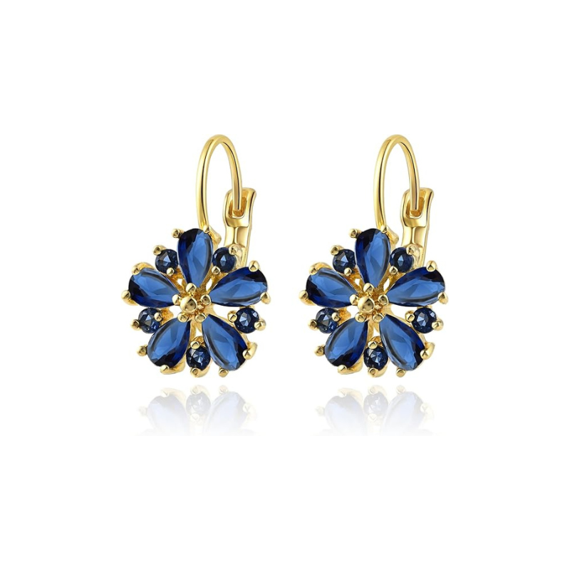 Boucles Calina fleur | or